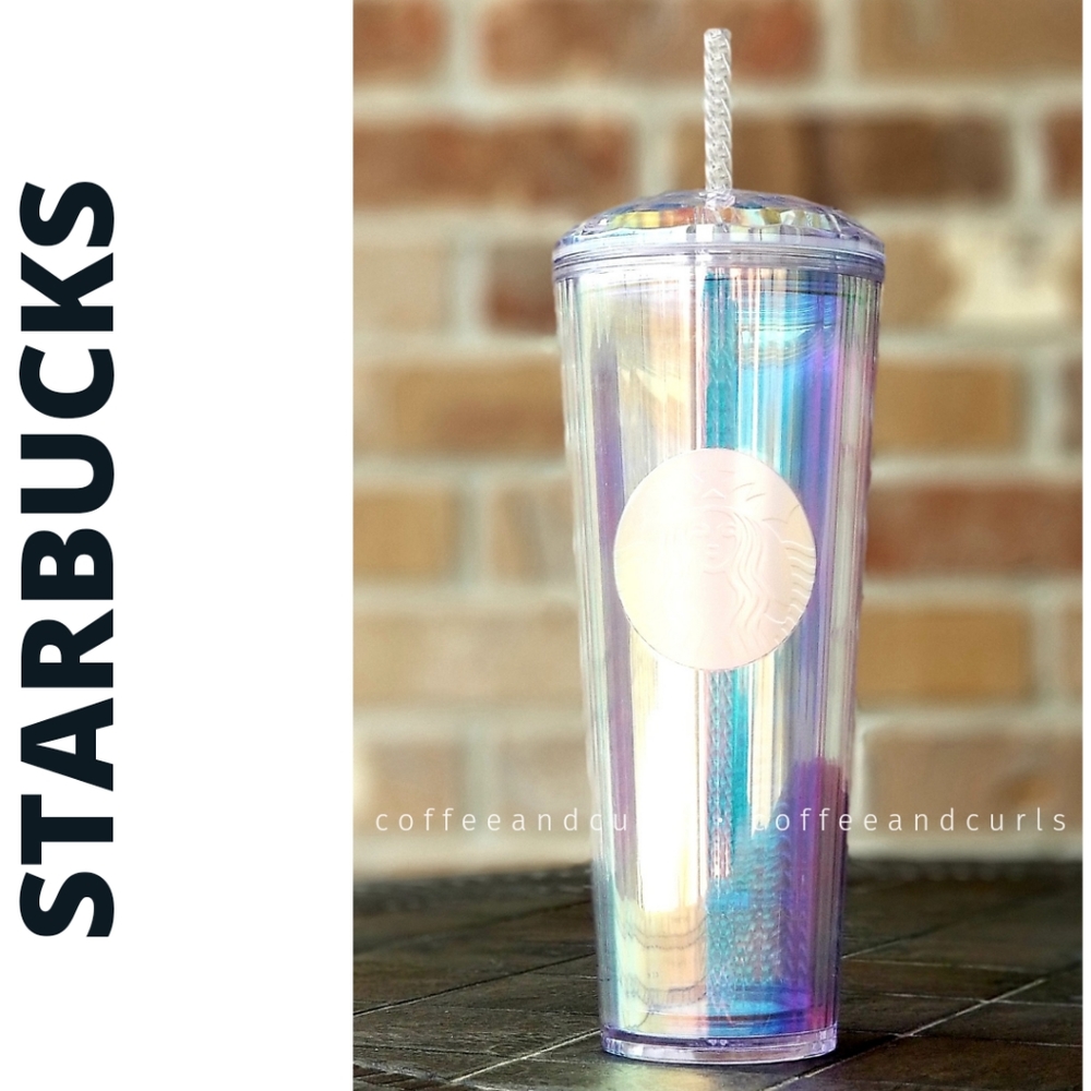 Starbucks Iridescent Dome Kaleidoscope Cold Cup 24oz NWT Venti